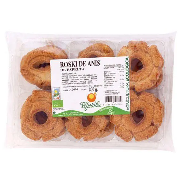 ROSQUILLAS DE ANIS DE ESPELTA BIO 300G VEGETALIA