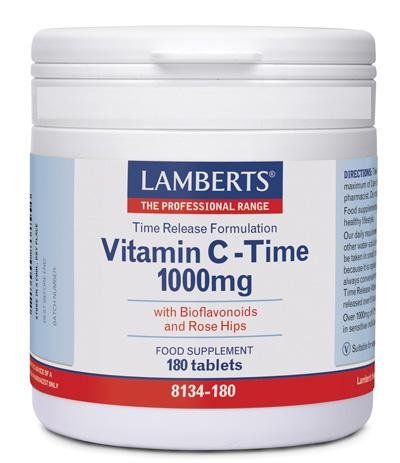 8134 180 Lamberts Vitamina C 1000mg Time Release Vitaminas