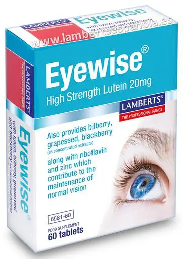 8581 Lamberts EyeWise Luteina 20mg Hierbas N1 1
