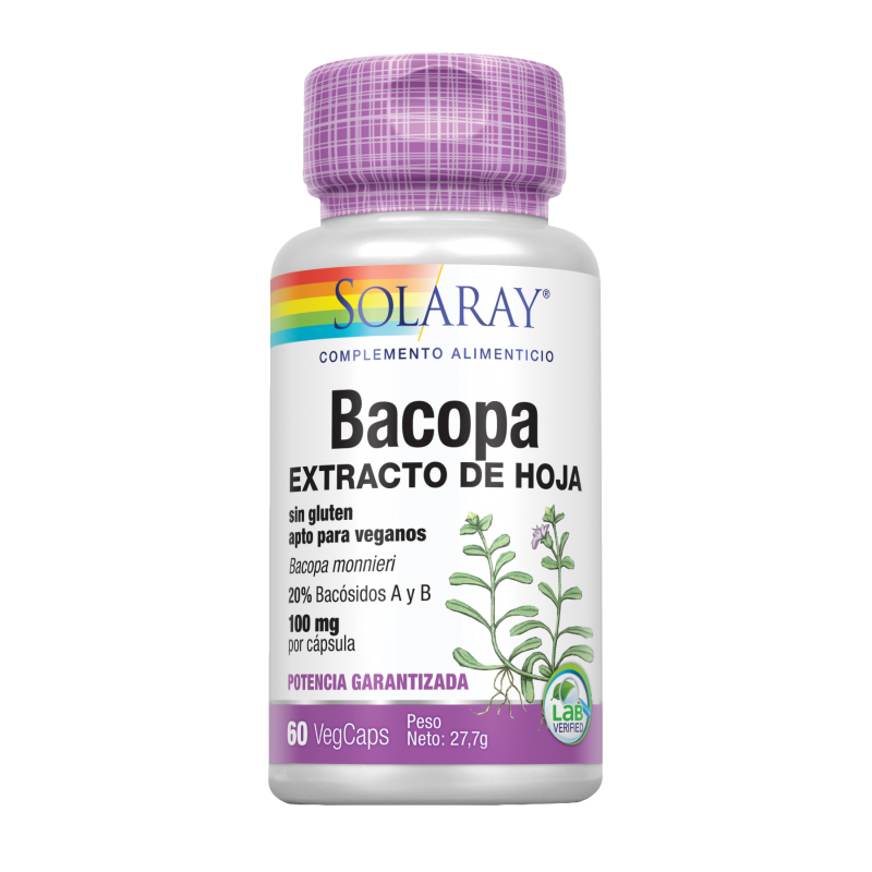 BACOPA100MG60CAPSOLARAYHERBOLARIOELBUHO 1