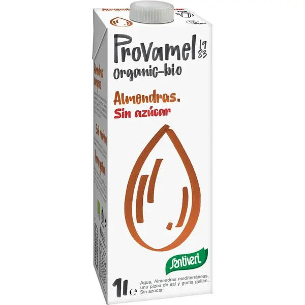 BEBIDA DE ALMENDRAS PROVAMEL SIN AZUCAR BIO 1 L SANTIVERI min