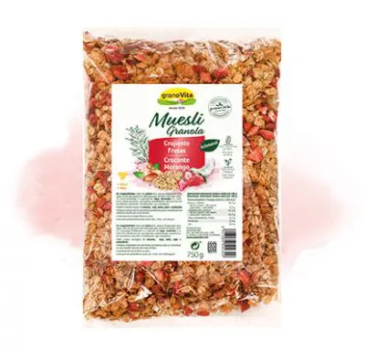 MUESLI CRUJIENTE FRESAS 750GR GRANOVITA
