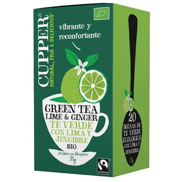 Te verde lima y jengibre CUPPER HERBOLARIOELBUHO 1