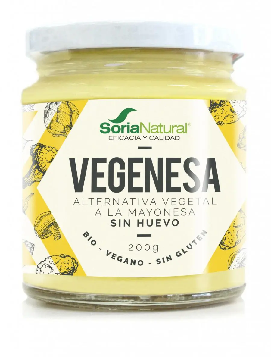 VEGENESA MAYONESA VEGANA SIN HUEVO 200GR SORIA NATURAL min