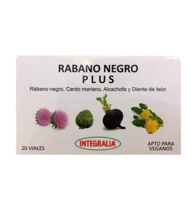 rabano negro plus integralia 20 viales