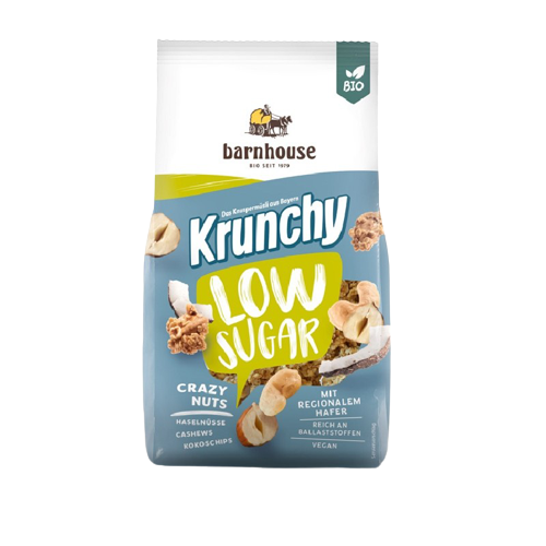 MUESLI KRUNCHY FRUTOS SECOS BAJO AZUCAR CRAZY NUTS 375G PLAIN GRAIN BARNHOUSE removebg preview