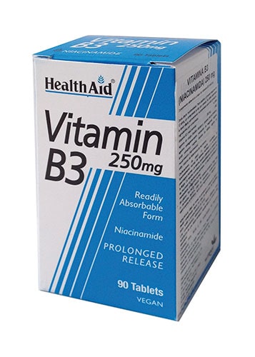 VITAMINA B3 250 MG 90 COMPRIMIDOS HEALTHAID min
