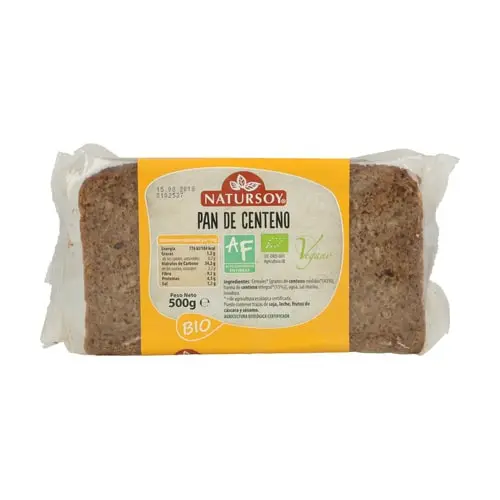 PAN CENTENO INTEGRAL BIO 500 GR NATURSOY