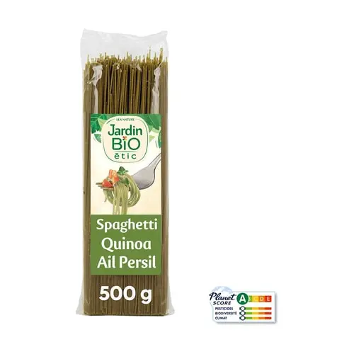 SPAGUETI DE QUINOA AJO Y PEREJIL BIO 500 GR JARDIN