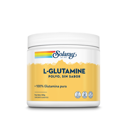 L GLUTAMINE POLVO 300 G SABOR NEUTRO SOLARAY.png