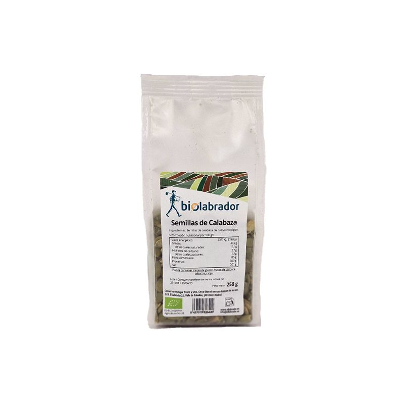 biolabrador pipas de calabaza 250 g