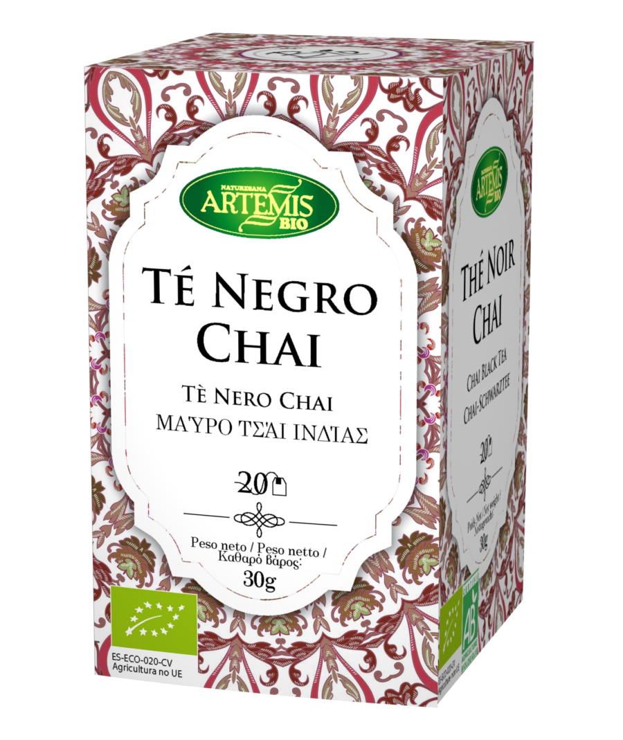 TE NEGRO CHAI BIO 20 FILTROS ARTEMIS