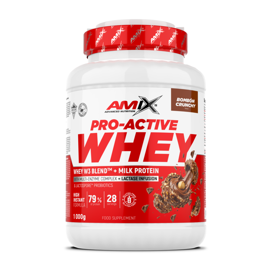 AX pro active whey protein 1000g bombon crunchy AX 99230 L EN ES CZ PT FR IT 01 F