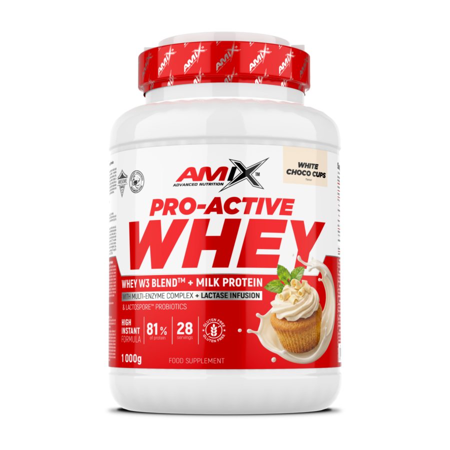 AX pro active whey protein 1000g white choco cups AX 99216 L EN ES CZ PT FR IT 01 F